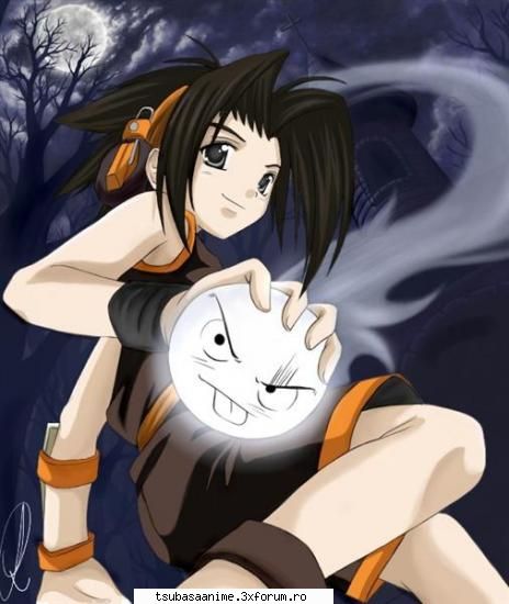 Personajul favorit - mie imi place de yoh pentru ca e - Shaman King