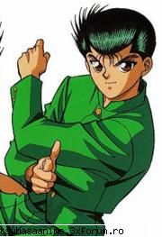 a boy named yuske urameshi is a junior high schooler who is flunking classes. the story picks up in